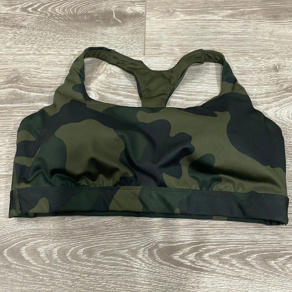 All In Motion Camouflage Medium Support Racerback T-Back Sports Bra L - Picture 1 of 10